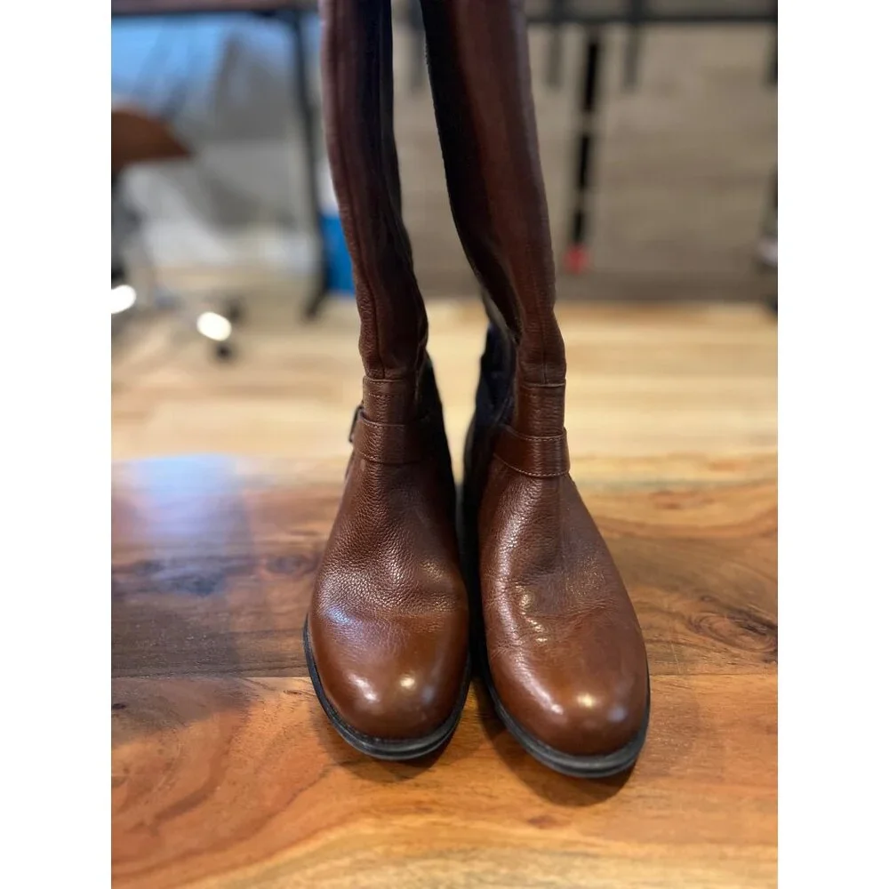 Naturalizer Joan Wide‎ Calf Leather Boots - Size 6.5